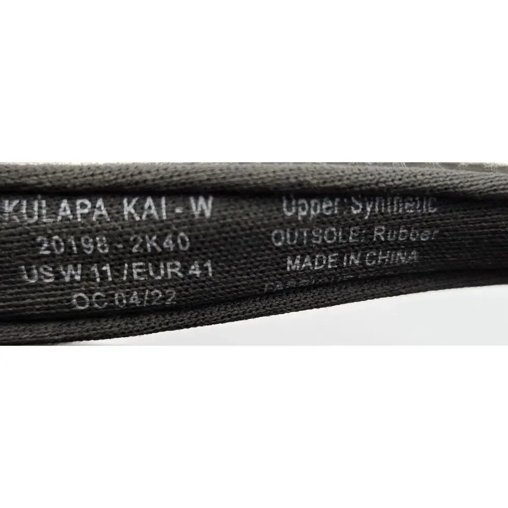 Olukai Kulapa Kai Womens Thong Sandals Flip Flops Black Silver Metallic Size 11